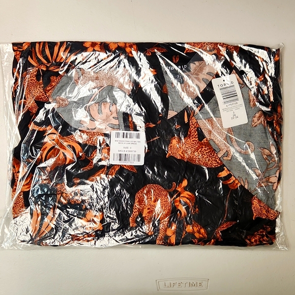 ❤NWT VINTAGE TORRID MINI FLORAL PRINT PUFF SLEEVE,TIERED TRAPEZE DRESS PLUS SIZE - Picture 7 of 12